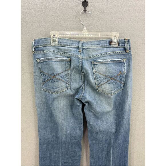 Y2K Citizens of Humanity Women Blue V-Front Stretch Low Waist Boot Cut Jeans Siz - Picture 3 of 11